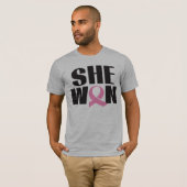 Le T-shirt du cancer du sein des hommes ELLE A (Devant entier)