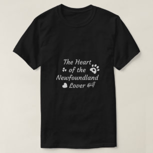 Le T-Shirt du cœur de l'amant de Terre-Neuve