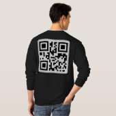 Le T-shirt élégant du code QR (Dos entier)