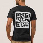 Le T-shirt élégant du code QR (Dos)