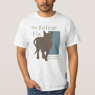 Le T-shirt félin de logo de difficulté