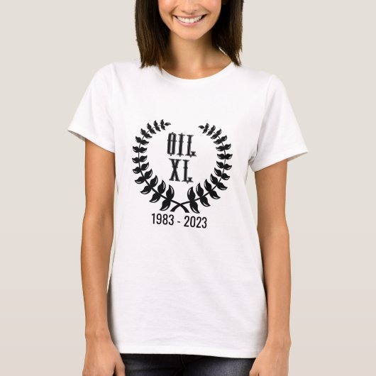 Le T-shirt féminin commémoratif du 40e anniversair (Devant)