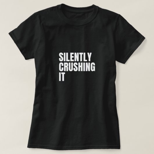 Le T-shirt féminin en silence (Design devant)