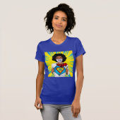 Le T-shirt féminin Stay Woke Vote Face Mask (Devant entier)