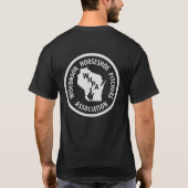 Le T-shirt foncé de base des hommes (Dos)