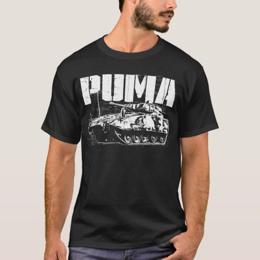 Le T-shirt foncé de base des hommes du puma (IFV) (Devant)