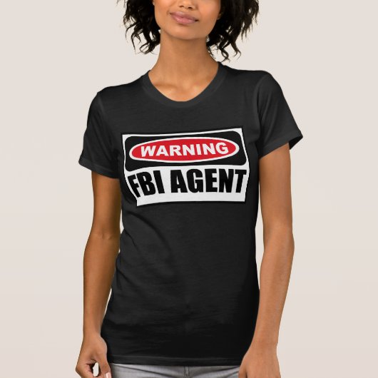 Le T-shirt foncé des femmes d'avertissement (Devant)