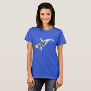 Le T-shirt foncé des femmes "de nature intérieure"