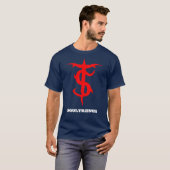 Le T-shirt foncé des hommes (Devant entier)
