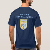 Le T-shirt foncé des hommes de la barrière NYFA (Dos)