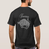 Le T-shirt foncé des hommes de Taureau (Dos)