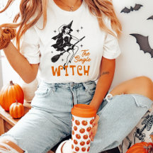 Le T-Shirt Halloween de la Sorcière Célibataire Vi