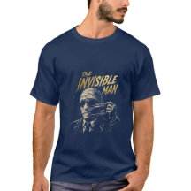 Le T-Shirt Horreur à Feuille d'Or de l'Homme Invis