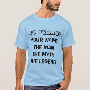Le t-shirt légende mythe homme pour les 80 ans hom