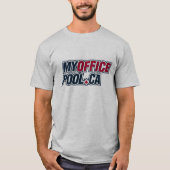 Le T-shirt léger des hommes de MyOfficePool.ca (Devant)