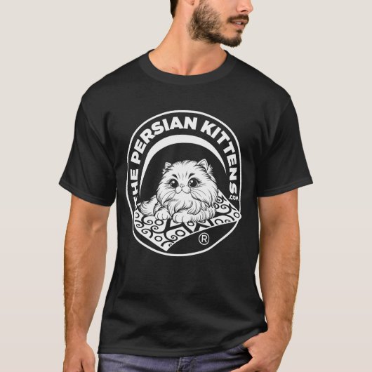 Le T-Shirt Logo Persian Kittens / Blanc (Devant)