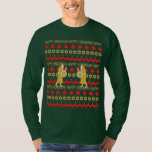 Le T-shirt long tandem "Sweater" pour hommes de Ha<br><div class="desc">Chanukah/Hanoukka Men's "Ugly Sweater" long T-Shirt-shirt doré. Judah Maccabee est très heureux de sa découverte de pétrole... c'est une fête très heureuse ! Choisissez parmi une variété de couleurs,  de styles et de tailles différents. Merci d'être passé faire du shopping. Très apprécié. 
Joyeux Chanukah/Hanoukka !!</div>