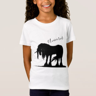 Le T-Shirt Mystique Unicorne Noire (Unicornes)