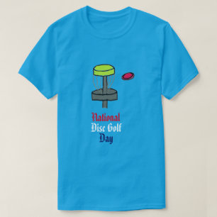 Le T-shirt national de jour de golf de disque