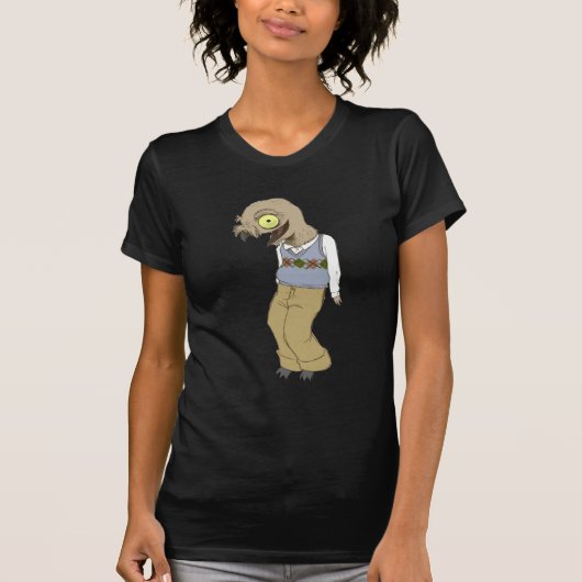 Le T-shirt nerd des femmes d'oiseau (Devant)