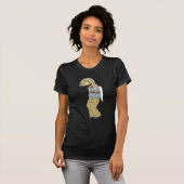 Le T-shirt nerd des femmes d'oiseau (Devant entier)