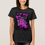 Le T-shirt noir des femmes de conception de (Devant)