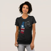 Le T-shirt noir des femmes vivantes de bouteille (Devant entier)