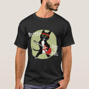Le T-shirt noir des hommes de petit pain de la