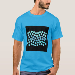 Le T-shirt noir masculin de Blue Waves