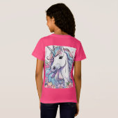 "Le T-shirt rose de la licorne" (Dos entier)