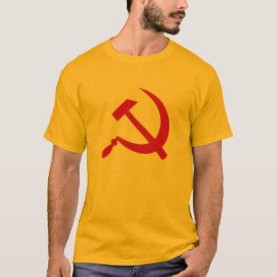 Le T-shirt (rouge) des hommes de marteau et de