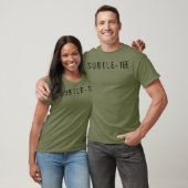 Le T-shirt SUBTLE-TEE (Unisexe)