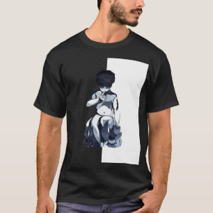 Le T-shirt unisexe des hommes foncés de cupidon