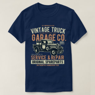 Le T-shirt vintage des hommes de camion