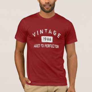 Le T-shirt vintage des hommes (rouge)
