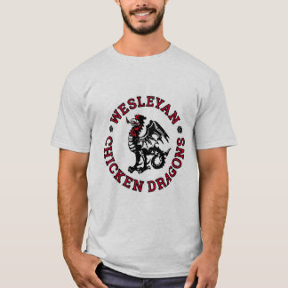 Le T-shirt wesleyen des hommes de dragons de