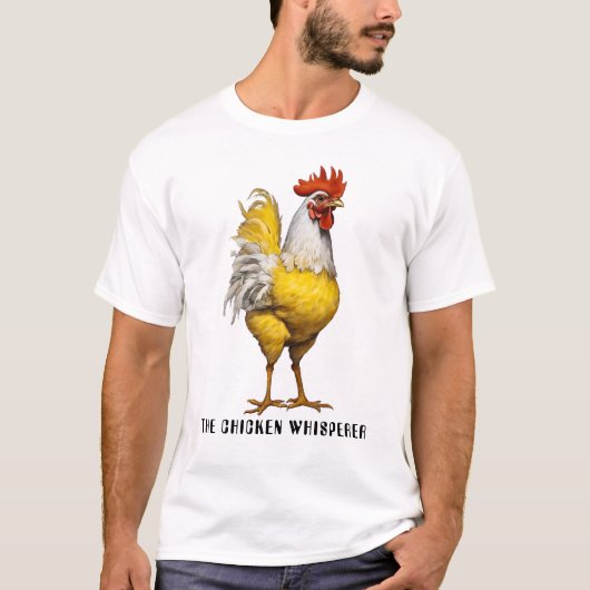 Le T-shirt Whisperer de poulet (Devant)