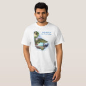 Le T-shirt XL des hommes de carte des Barbade (Devant entier)
