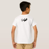 Le T-shirts de l'enfant d'art de lézard et les (Dos entier)