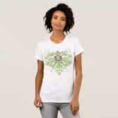 Le T-shirts d'épées de clôture des femmes vertes (Devant entier)