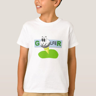 Le T-shirts des garçons de conception de golfeur