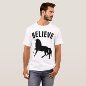 Le T-shirts drôle de LICORNE CROIT (Devant entier)