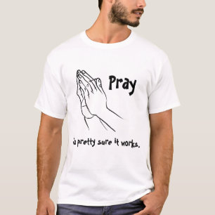 Le T-shirts drôle des hommes prie