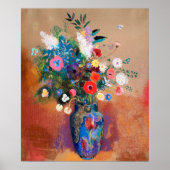 Le tableau de Odilon Redon, Bouquet de fleurs, (Devant)