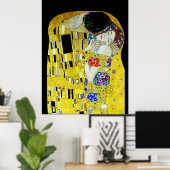 Le tableau Kiss de Gustav Klimt (Bureau à domicile)