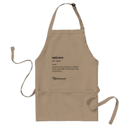 le tablier du chef de Dictionary.com (Devant)