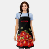 Le tablier noir de la pomme rouge (Porté)