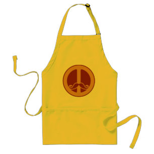 Le tablier Peace Stache - choisissez style, couleu