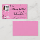 Le tamis de farine fleurit le carte de visite de (Devant / Derrière)