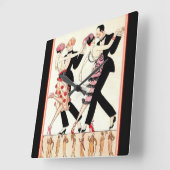 "Le Tango" Art Deco Wall klok (Hoek)